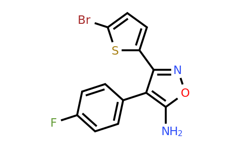 CAS 1097153-77-9 | 3-(5-Bromothiophen-2-yl)-4-(4-fluorophenyl)-1,2-oxazol-5-amine