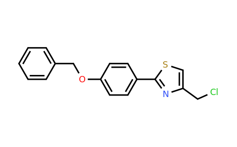 CAS 1097158-95-6 | 2-(4-Benzyloxy-phenyl)-4-chloromethyl-thiazole
