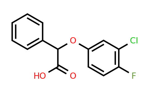 CAS 1097168-10-9 | 2-(3-Chloro-4-fluorophenoxy)-2-phenylacetic acid