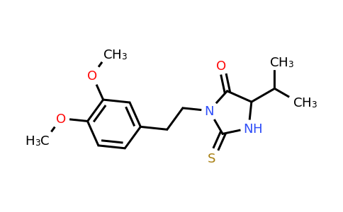 CAS 1097198-74-7 | 3-[2-(3,4-dimethoxyphenyl)ethyl]-5-(propan-2-yl)-2-sulfanylideneimidazolidin-4-one