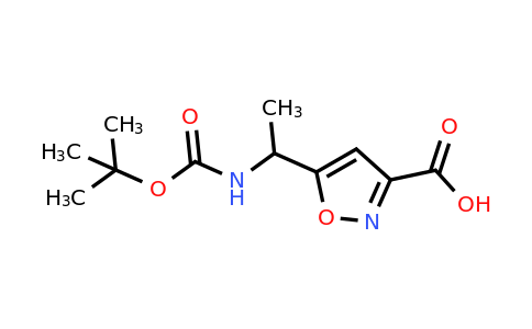 CAS 1097257-19-6 | 5-(1-((tert-butoxycarbonyl)amino)ethyl)isoxazole-3-carboxylic acid