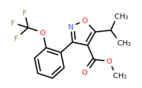 CAS 1097776-52-7 | methyl 5-isopropyl-3-(2-(trifluoromethoxy)phenyl)isoxazole-4-carboxylate