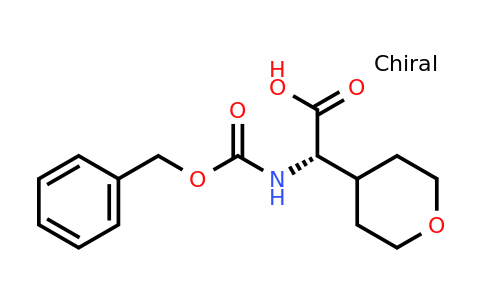 CAS 1098184-12-3 | (S)-2-(((Benzyloxy)carbonyl)amino)-2-(tetrahydro-2H-pyran-4-yl)acetic acid