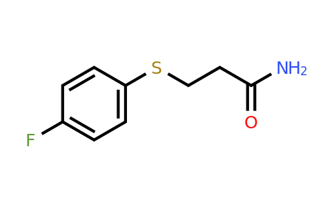 CAS 1098354-19-8 | 3-[(4-Fluorophenyl)sulfanyl]propanamide