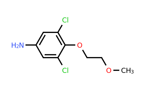 CAS 1098376-34-1 | 3,5-dichloro-4-(2-methoxyethoxy)aniline