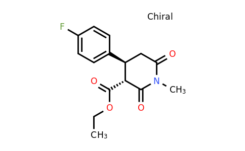CAS 109887-52-7 | (3R,4S)-Ethyl 4-(4-fluorophenyl)-1-methyl-2,6-dioxopiperidine-3-carboxylate