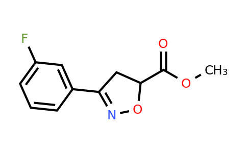 CAS 109888-54-2 | methyl 3-(3-fluorophenyl)-4,5-dihydro-1,2-oxazole-5-carboxylate