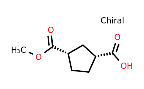 CAS 1098881-13-0 | (1R,3S)-3-(Methoxycarbonyl)cyclopentanecarboxylic acid