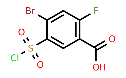 CAS 1099186-78-3 | 4-bromo-5-(chlorosulfonyl)-2-fluorobenzoic acid