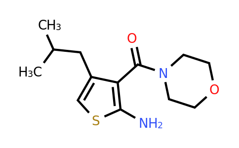 CAS 1099600-31-3 | 4-(2-Methylpropyl)-3-(morpholine-4-carbonyl)thiophen-2-amine