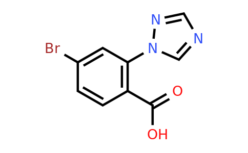 CAS 1099687-28-1 | 4-Bromo-2-(1H-1,2,4-triazol-1-yl)benzoic acid
