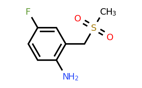 CAS 1101063-17-5 | 4-fluoro-2-(methanesulfonylmethyl)aniline