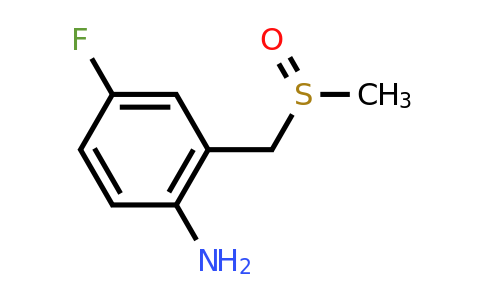 CAS 1101063-45-9 | 4-fluoro-2-(methanesulfinylmethyl)aniline