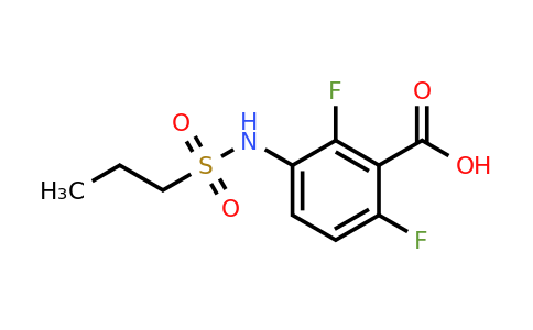 CAS 1103234-56-5 | 2,6-Difluoro-3-(propylsulfonamido)benzoic acid