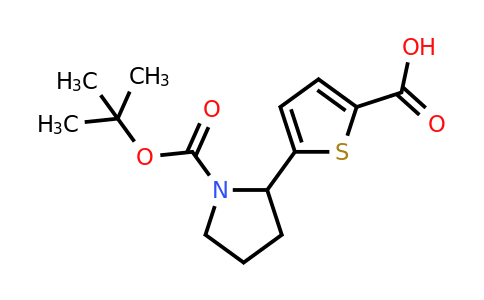 CAS 1103394-61-1 | 5-{1-[(tert-butoxy)carbonyl]pyrrolidin-2-yl}thiophene-2-carboxylic acid