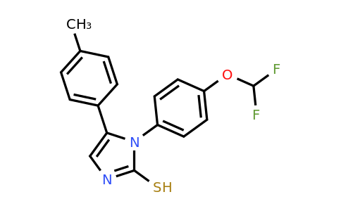 CAS 1105189-15-8 | 1-[4-(difluoromethoxy)phenyl]-5-(4-methylphenyl)-1H-imidazole-2-thiol