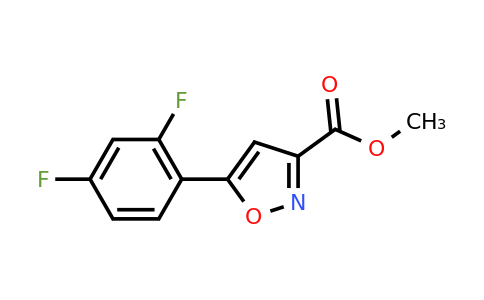 CAS 1105191-49-8 | methyl 5-(2,4-difluorophenyl)isoxazole-3-carboxylate