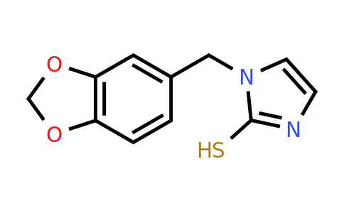 CAS 1105195-60-5 | 1-(1,3-benzodioxol-5-ylmethyl)-1H-imidazole-2-thiol