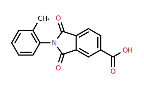 CAS 110768-31-5 | 2-(2-methylphenyl)-1,3-dioxo-2,3-dihydro-1H-isoindole-5-carboxylic acid