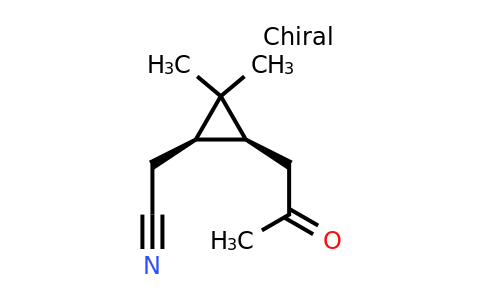 CAS 110847-02-4 | 2-((1R,3S)-2,2-Dimethyl-3-(2-oxopropyl)cyclopropyl)acetonitrile
