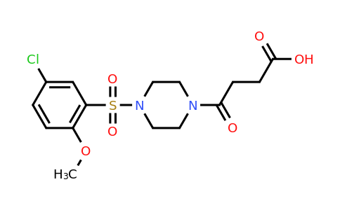 CAS 1110717-62-8 | 4-[4-(5-chloro-2-methoxybenzenesulfonyl)piperazin-1-yl]-4-oxobutanoic acid