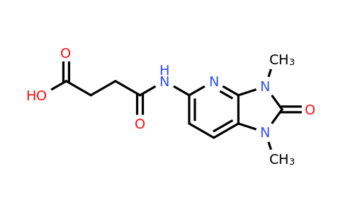 CAS 1110717-64-0 | 3-({1,3-dimethyl-2-oxo-1H,2H,3H-imidazo[4,5-b]pyridin-5-yl}carbamoyl)propanoic acid