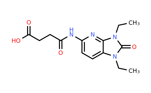 CAS 1110717-65-1 | 3-({1,3-diethyl-2-oxo-1H,2H,3H-imidazo[4,5-b]pyridin-5-yl}carbamoyl)propanoic acid