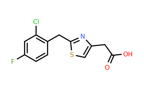CAS 1110717-81-1 | 2-{2-[(2-chloro-4-fluorophenyl)methyl]-1,3-thiazol-4-yl}acetic acid