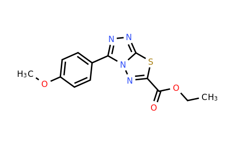CAS 1110717-86-6 | ethyl 3-(4-methoxyphenyl)-[1,2,4]triazolo[3,4-b][1,3,4]thiadiazole-6-carboxylate