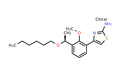 CAS 1110767-98-0 | (S)-4-(3-(1-(Hexyloxy)ethyl)-2-methoxyphenyl)thiazol-2-amine