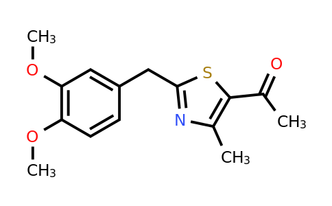 CAS 1110903-37-1 | 1-{2-[(3,4-dimethoxyphenyl)methyl]-4-methyl-1,3-thiazol-5-yl}ethan-1-one