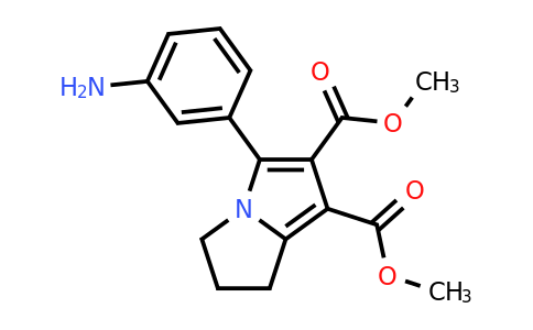 CAS 1110927-76-8 | 6,7-Dimethyl 5-(3-aminophenyl)-2,3-dihydro-1H-pyrrolizine-6,7-dicarboxylate