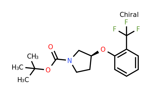 CAS 1111078-67-1 | (S)-tert-Butyl 3-(2-(trifluoromethyl)phenoxy)pyrrolidine-1-carboxylate