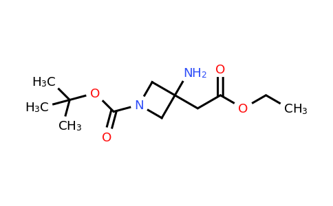 CAS 1111202-76-6 | tert-Butyl 3-amino-3-(2-ethoxy-2-oxoethyl)azetidine-1-carboxylate