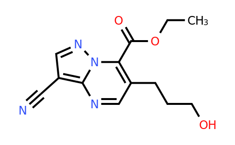 CAS 1111447-30-3 | Ethyl 3-cyano-6-(3-hydroxypropyl)pyrazolo[1,5-a]pyrimidine-7-carboxylate