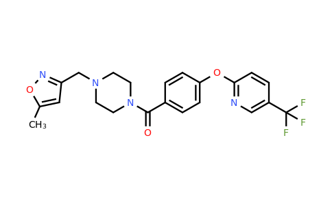 CAS 1111471-57-8 | 1-[(5-Methyl-1,2-oxazol-3-yl)methyl]-4-(4-{[5-(trifluoromethyl)pyridin-2-yl]oxy}benzoyl)piperazine