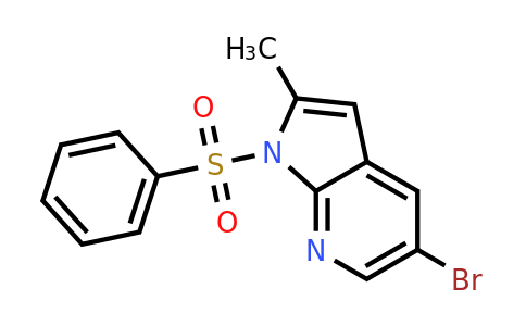 CAS 1111638-01-7 | 1-(benzenesulfonyl)-5-bromo-2-methyl-1H-pyrrolo[2,3-b]pyridine