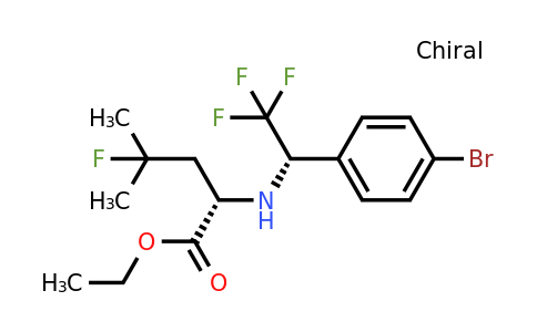 CAS 1112233-63-2 | L-Leucine, N-[(1S)-1-(4-bromophenyl)-2,2,2-trifluoroethyl]-4-fluoro-, ethyl ester