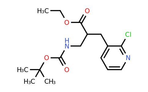 CAS 1114567-15-5 | ethyl 3-((tert-butoxycarbonyl)amino)-2-((2-chloropyridin-3-yl)methyl)propanoate