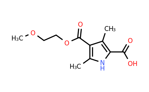 CAS 1114822-74-0 | 4-[(2-Methoxyethoxy)carbonyl]-3,5-dimethyl-1H-pyrrole-2-carboxylic acid