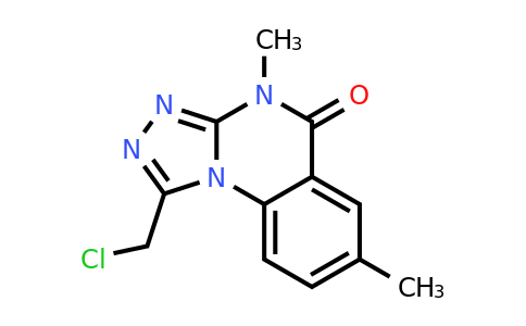 CAS 1114824-01-9 | 1-(Chloromethyl)-4,7-dimethyl-4H,5H-[1,2,4]triazolo[4,3-a]quinazolin-5-one