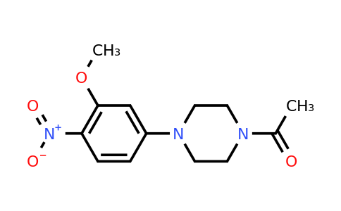 CAS 1116229-11-8 | 1-(4-(3-Methoxy-4-nitrophenyl)piperazin-1-yl)ethanone