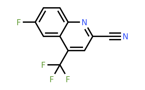 CAS 1116339-60-6 | 6-Fluoro-4-(trifluoromethyl)quinoline-2-carbonitrile