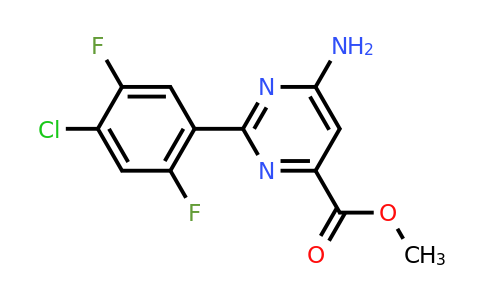 CAS 1116682-21-3 | Methyl 6-amino-2-(4-chloro-2,5-difluorophenyl)pyrimidine-4-carboxylate