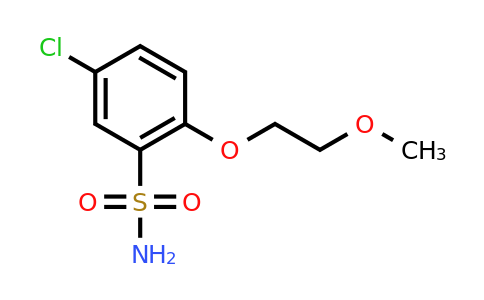 CAS 111762-24-4 | 5-chloro-2-(2-methoxyethoxy)benzene-1-sulfonamide