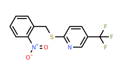 CAS 1118787-26-0 | 2-{[(2-nitrophenyl)methyl]sulfanyl}-5-(trifluoromethyl)pyridine