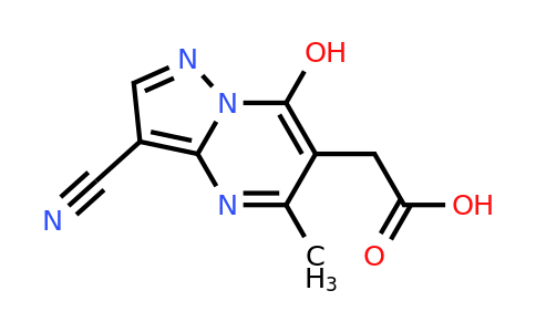 CAS 1118787-65-7 | 2-{3-cyano-7-hydroxy-5-methylpyrazolo[1,5-a]pyrimidin-6-yl}acetic acid