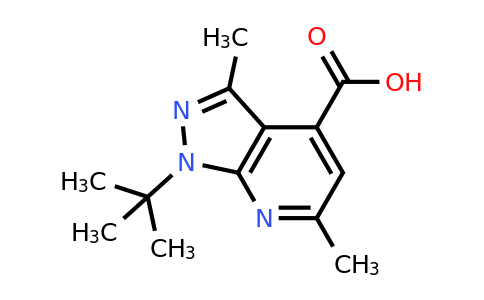 CAS 1118787-79-3 | 1-tert-Butyl-3,6-dimethyl-1H-pyrazolo[3,4-b]pyridine-4-carboxylic acid