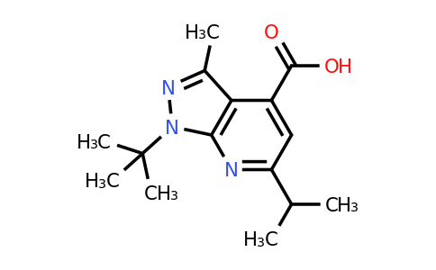 CAS 1118788-02-5 | 1-tert-Butyl-3-methyl-6-(propan-2-yl)-1H-pyrazolo[3,4-b]pyridine-4-carboxylic acid