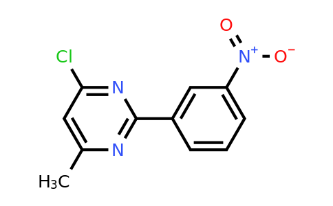 CAS 1118788-24-1 | 4-Chloro-6-methyl-2-(3-nitrophenyl)pyrimidine